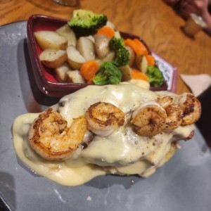 Shrimp'n Parmesan Sirloin