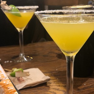 Margaritas de mango y de maracuya