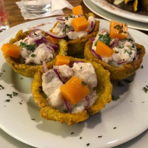 Patacones Rellenos Ceviche