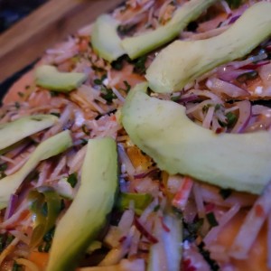 SMALL PLATES - Smoked Salmon Pizza