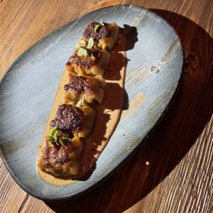 SMALL PLATES - Pork Gyosas