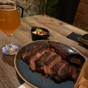 New York Steak y Cerveza mango Wheat