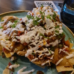 nachos de puerco