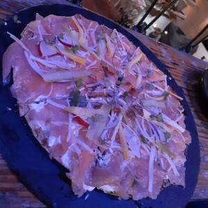 SMALL PLATES - Smoked Salmon Pizza