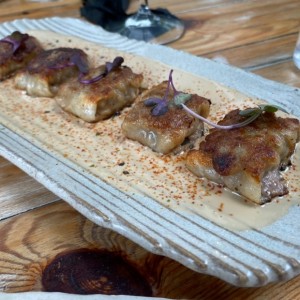 SMALL PLATES - Pork Gyosas