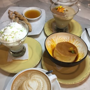 Mafa, Panacotta, Flan, Capuccino y 3 Leches