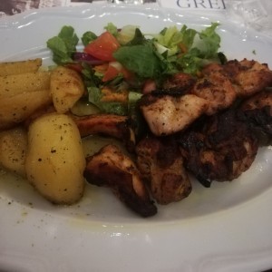 Brocheta de pollo