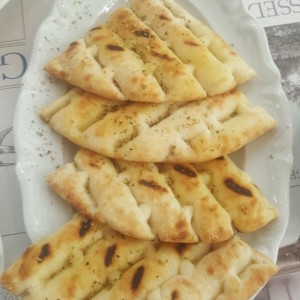 Pan pita horneado