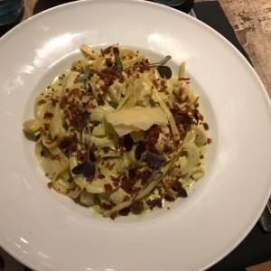 Fettuccini Polo e Basilico