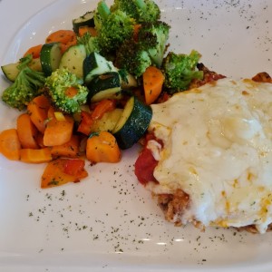 milanesa de res con vegetales