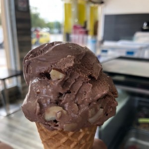 helado de chocolate