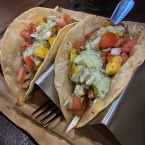 Smoked chicken Taco