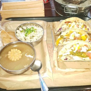 Fish Tacos &  Fish Soup Cup