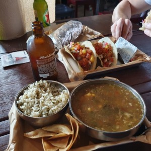 fish soup & fish tacos 