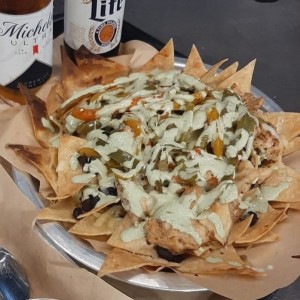 Nachos de pollo