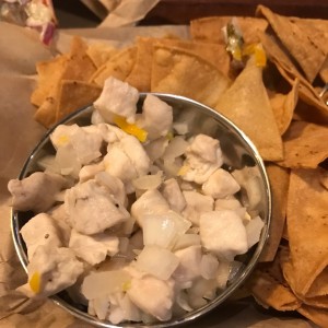 ceviche de pescado (picoso)