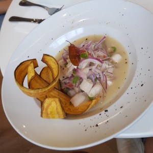 CEVICHE DE CORVINA / SEA BASS CEVICHE