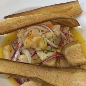 CEVICHE DE CORVINA / SEA BASS CEVICHE