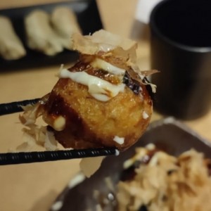 Close up de Takoyaki