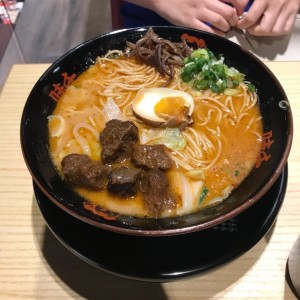 Mara Spicy Beef Ramen with extra ramen