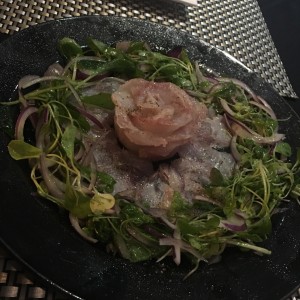 carpaccio de corvina