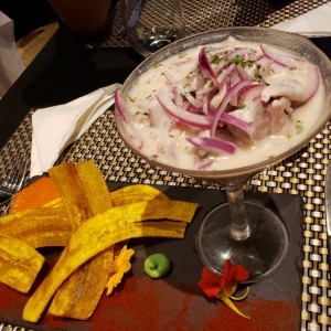 ceviche de corvina fresca