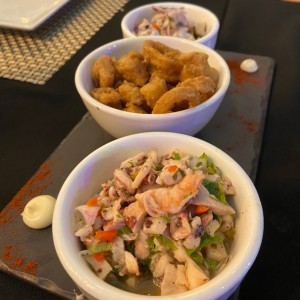 trio de ceviche 