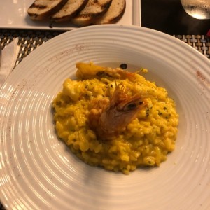 risoto de langostinos