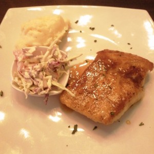 Filete de Corvina con maracuya. 