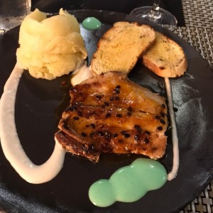 Corvina en salsa de maracuya