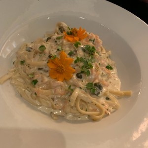 pasta con salmon 