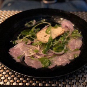 carpaccio de corvina 