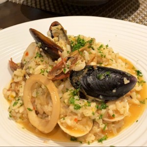 Risotto de mariscos. 