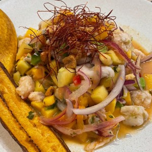 Ceviche de Mango y Agucate