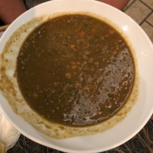 sopa de lentejas