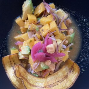 Ceviche de Mango y Agucate