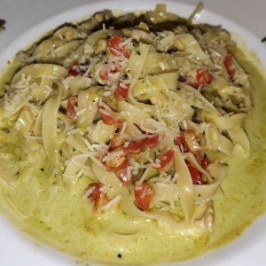 Spaghetti con pollo 