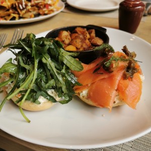 salmon bagel