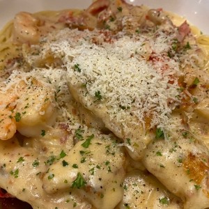 Chiken & Shrimp Carbonara