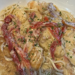 Chicken & Shrimp Carbonara