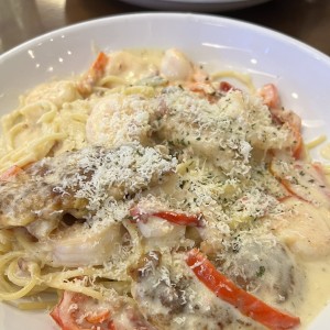 Chicken & Shrimp Carbonara