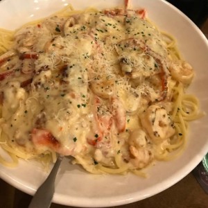 Chicken & Shrimp Carbonara