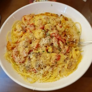 Chicken & Shrimp Carbonara