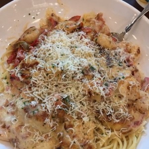 Chicken & Shrim Carbonara