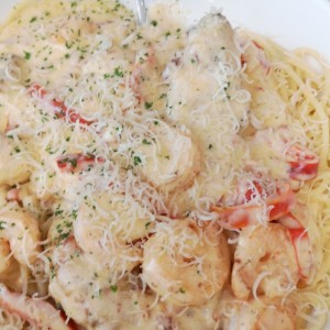 Pasta con Camarones 