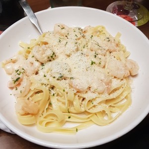 pasta con camarones