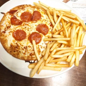 Pizza con Papas Fritas