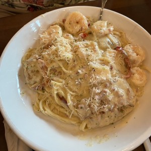 Chiken & Shrimp Carbonara