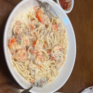 Chiken & Shrimp Carbonara