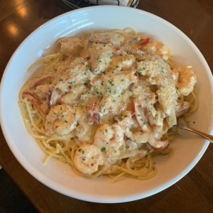 Chiken & Shrimp Carbonara